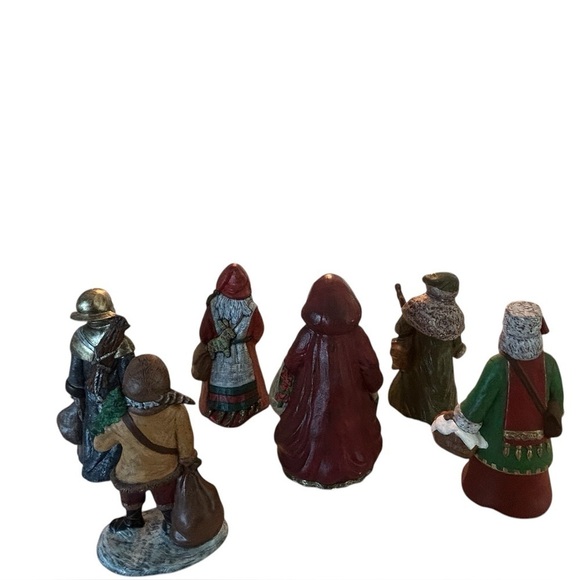 Old World Santa Claus - Lot of 6 - Early 90’s Ceramic - Great Condition - Picture 6 of 12